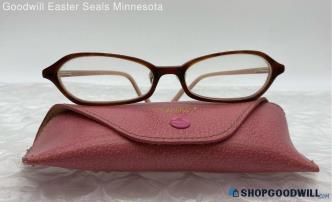 Kate Spade Women's Plastic Rectangle Phoebe Prescription Frame Lens Red Glasses