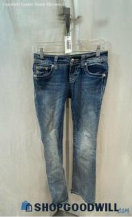 Miss Me Women's Weathered Blue Bootcut Jeans - Sz 25