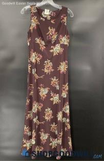 Maurices Women's Brown & Floral SS Summer dress - Sz 5