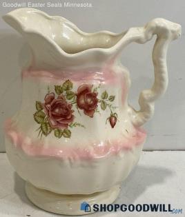 Vintage Floral Pitcher