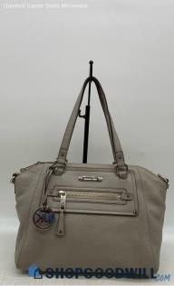 Michael Kors Gilmore Gray Shoulder Bag Womens Pebbled Leather