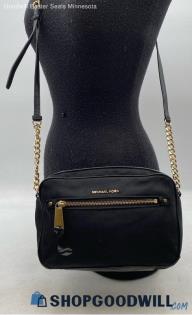 Michael Kors Polly Black Nylon Crossbody Handbag/Purse