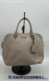 Kate Spade Taupe Satchel/Top Handle Bag Womens Leather