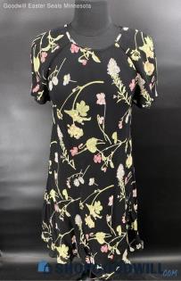 Liz Claiborne Black Floral SS Summer dress - Sz 6