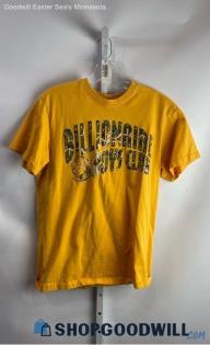 Billionaire Boy's Club Men's Yellow Graphic Pullover T-Shirt - Sz M