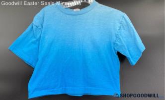 Freeze Blue Cropped T- shirt - Size OSFA