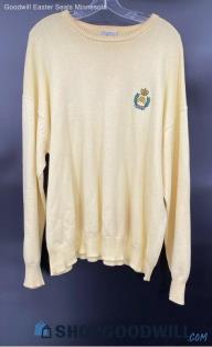 Smith's of Bermuda Men's LS Yellow Cotton sweater - Sz XXL