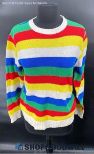 Jersild Distinctive Sportswear women's Primary color stripe sweater - Sz 38