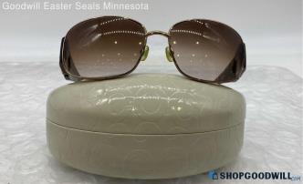 Kate Spade Women Square Metal Plastic Frames Brown Tortoise Sunglasses