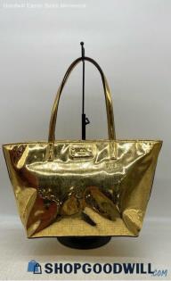 Kate Spade Gold Faux Leather Harmony Tote Handbag/Purse