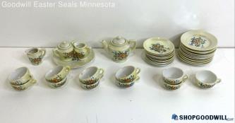 3LBS Lot Made In Japan Porcelain Mini Collectible Tea Set W/ Plates