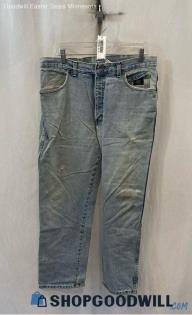 Harley-Davidson Men's VTG Light Blue Straight Jeans - Sz 36x30