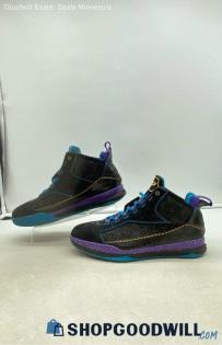 Nike Men's Jordan CP3.III Black/Varsity Purple Leather Sneakers Sz 9.5