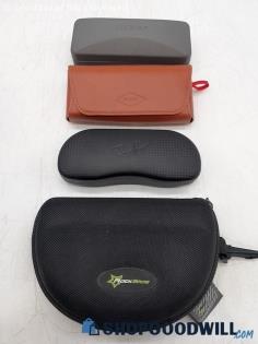 Lot of 4 Ray Ban, Fossil, etc. Sunglasses Cases