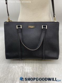 Kate Spade Black Satchel Shoulder Bag Womens Leather Handbag/Purse