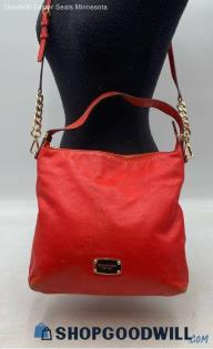 Michael Kors Bedford Red Leather Convertible Shoulder Bag Handbag/Purse