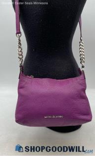 Michael Kors Magenta/Purple Leather Crossbody Handbag/Purse