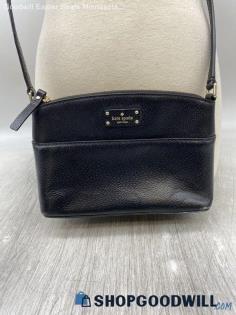 Kate Spade Black Crossbody/Shoulder Bag Womens Pebbled Leather Handbag/Purse