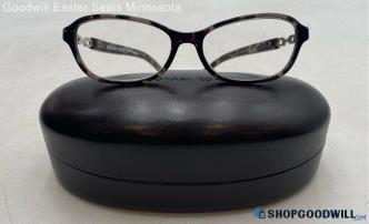 Michael Kors Women's Gray Havana Plastic/Metal Cat Eye Prescription Eyeglasses