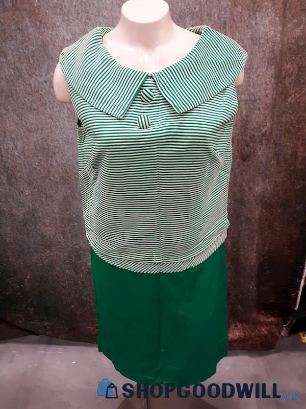 Unbranded Kelly Green woman's knit sleeveless dress - No Size 