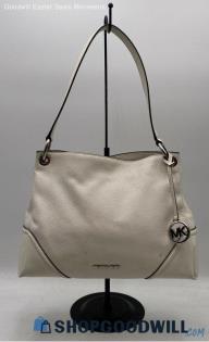 Michael Kors Nicole Vanilla/White Leather Shoulder Bag Handbag/Purse