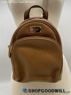 Michael Kors Brown Backpack Womens Leather Handbag/Purse *strap missing