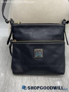 Dooney & Bourke Black Pebbled Leather Crossbody Shoulder Womens Handbag/Purse