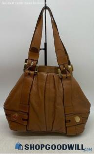 Michael Kors Harness Brown Shoulder Bag Womens Leather