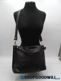 Bella Russo Black Faux Leather Hobo Crossbody Shoulder Bag Handbag Purse