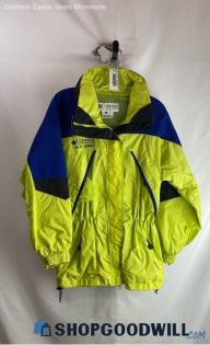 Columbia Women's Yellow/Blue 'Tech Series' Full Zip Lightweight Windbreaker Sz S