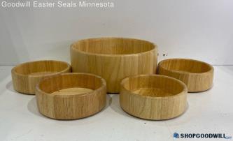 Wood Bowls Set Of 5