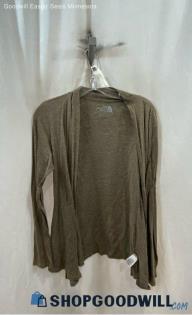 The North Face Women's Heathered Taupe Lightweight Open Cardigan - Sz PS