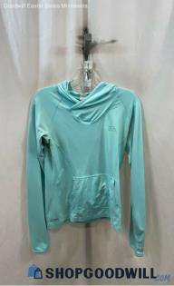 The North Face Women's Mint Blue Thin Pullover Lightweight Hoodie - Sz PS