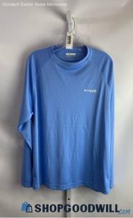 Columbia Men's Blue Long Sleeve Shirt - Sz M