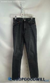 Zara Women's Gray Wash Straight Leg Jean - Sz 4