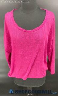 Hybrid & Company women's LS Fuchsia shirt - Sz M