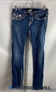 True Religion Women's Blue Wash Skinny Ankle Jean - Sz 27