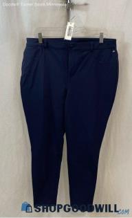 Chico's Women's Navy Blue Ponte Ankle Skinny Pants - Sz 12