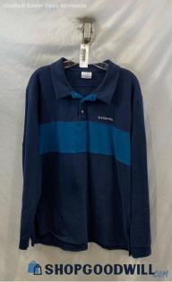 Columbia Men's Multicolored Long Sleeve Tech Polo - Sz XL