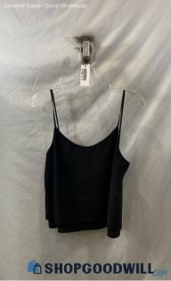 Athleta Women's Black Layered Hem Cropped Tank Top - Sz XXS