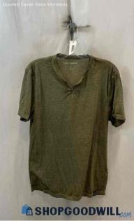 Lucky Brand Men's Olive Green Pullover Shirt - Sz M