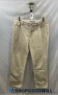 Chico's Women's Light Tan Straight Leg Jean - Sz 8