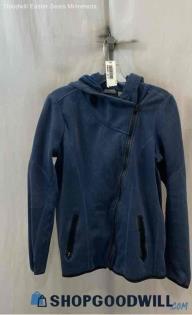 Athleta Men's Heather Blue Full Zip Sweater - Sz M