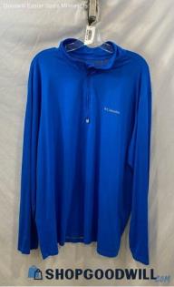 Columbia Men's Royal Blue Omni Heat Lined 1/4 Zip Sweatshirt - Sz XL