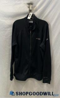 Columbia Men's Black Fleece Lined Zip Up Tech Sweatshirt - Sz L