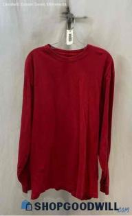 Carhartt Men's Red Pullover Long Sleeve Shirt - Sz L