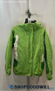 Columbia Women's Green/White Interchangeable Jacket - Sz S