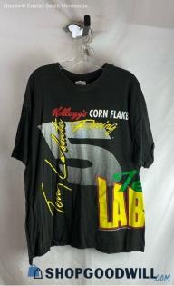 Hanes Men's VTG 1997 Black Kellogg's Terry Labonte Racing T-shirt - Sz XXL