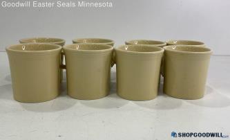 Lot Of 8 Cream Color Fiesta Coffee Mugs