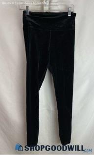 Athleta Women's Black Velvet Leggings - Sz S